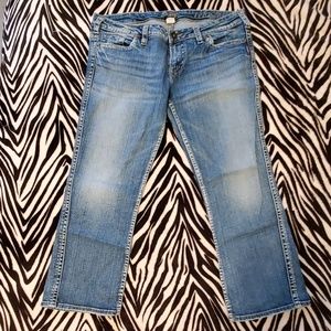 Silver Jeans Frances capri pants W34